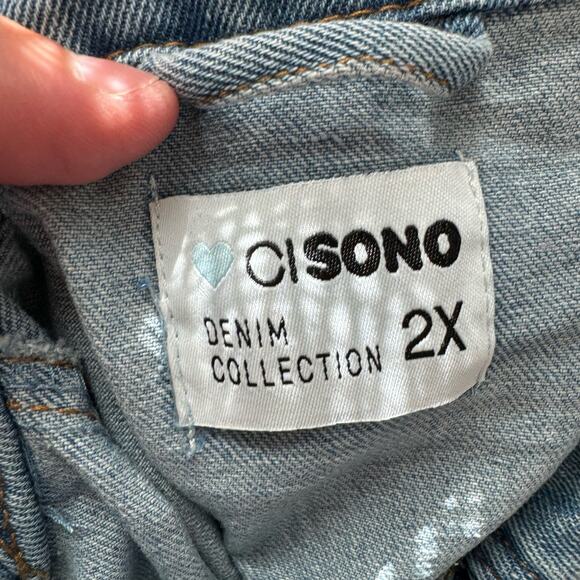 NWT cisono denim jean jacket - Picture 2 of 8